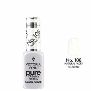 Lakier hybrydowy PURE CREAMY HYBRID VICTORIA VYNN 108 NATURAL IVORY - 8 ml