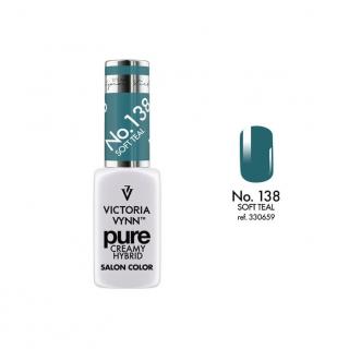 Lakier hybrydowy PURE CREAMY HYBRID VICTORIA VYNN 138 Soft Teal - 8 ml