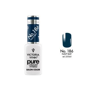 Lakier hybrydowy PURE CREAMY HYBRID VICTORIA VYNN 186 Navy Bay 8 ml - WILD WILD NAILS