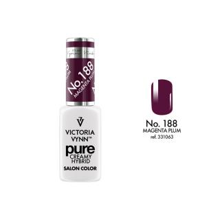 Lakier hybrydowy PURE CREAMY HYBRID VICTORIA VYNN 188 Magenta Plum 8 ml - WILD WILD NAILS