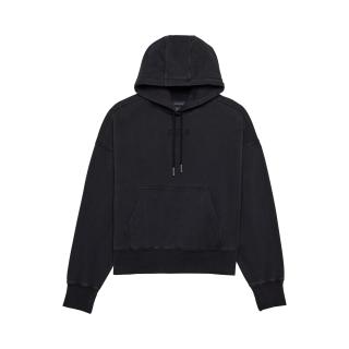 BLUZA Z KAPTUREM FOX LADY WORDMARK OVERSIZED FLEECE BLACK