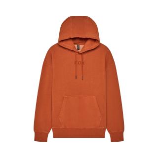 BLUZA Z KAPTUREM FOX WORDMARK OVERSIZED FLEECE COGNAC