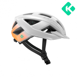 Kask rowerowy LAZER Cerro KinetiCore White Flash Orange