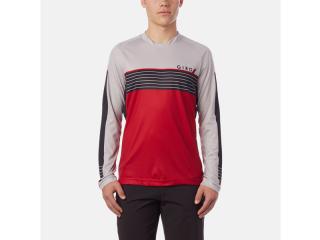 Koszulka męska GIRO ROUST JERSEY LS długi rękaw dark red 6 string
