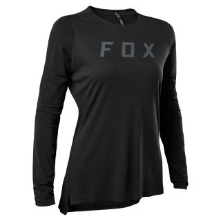 KOSZULKA ROWEROWA Z DŁUGIM RĘKAWEM FOX LADY FLEXAIR PRO BLACK