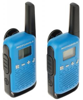 ZESTAW 2 RADIOTELEFONÓW PMR MOTOROLA-T42/BLUE 446.1nbsp;MHz ... 446.2nbsp;MHz