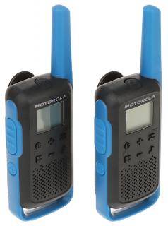 ZESTAW 2 RADIOTELEFONÓW PMR MOTOROLA-T62/BLUE 446.1nbsp;MHz ... 446.2nbsp;MHz