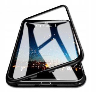Etui MAGNETIC 3w1 + szkło 6D Samsung Galaxy S10 Pancerne etui magnetyczne ze szkła oraz aluminium lotniczego na telefon 3w1 + szkło 6D S10
