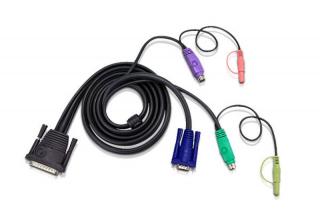 Kabel KVM Aten 2L-1701P 1,8m PS2 + audio