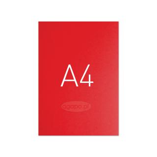 Miękkie okładki kartonowe - O.POPULAR 297 x 210 mm (A4) - 100 arkuszy - czerwone