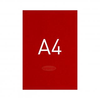 Okładki kartonowe o fakturze skóry - O.UNIVERSAL - 297 x 210 mm (A4) - 100 arkuszy - czerwone