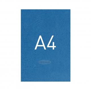 Okładki kartonowe o fakturze skóry - O.UNIVERSAL - 297 x 210 mm (A4) - 100 arkuszy - niebieskie
