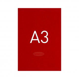 Okładki kartonowe o fakturze skóry - O.UNIVERSAL - 420 x 297 mm (A3) - 100 arkuszy - czerwone