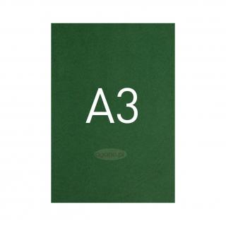 Okładki kartonowe o fakturze skóry - O.UNIVERSAL - 420 x 297 mm (A3) - 100 arkuszy - zielone