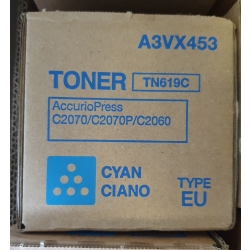 Toner TN-619C Cyan Konica Minolta Accurio Press C2060/C2070/C2070P A3VX453 oryginał Toner TN-619C Cyan Konica Minolta Accurio Press C2060/C2070/C2070P A3VX453 oryginał