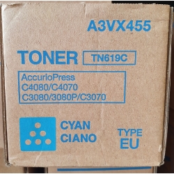 Toner TN-619C Cyan Konica Minolta Accurio Press C3070/C3080/C3080P/C4080/C4070 A3VX455 oryginał Toner TN-619C Cyan Konica Minolta Accurio Press C3070/C3080/C3080P/C4080/C4070 A3VX455 oryginał