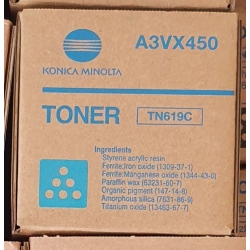 Toner TN-619C Cyan Konica Minolta Bizhub Press C1060/C1070/C1070P A3VX450 oryginał Toner TN-619C Cyan Konica Minolta Bizhub Press C1060/C1070/C1070P A3VX450 oryginał