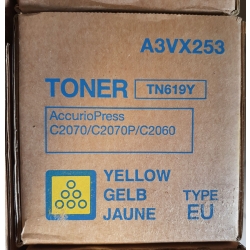 Toner TN-619Y Yellow Konica Minolta Accurio Press C2060/C2070/C2070P A3VX253 oryginał Toner TN-619Y Yellow Konica Minolta Accurio Press C2060/C2070/C2070P A3VX253 oryginał