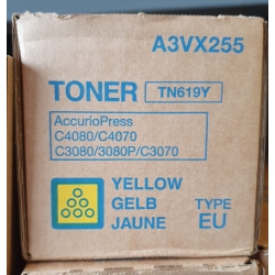 Toner TN-619Y Yellow Konica Minolta Accurio Press C3070/C3080/C3080P/C4080/C4070 A3VX255 oryginał Toner TN-619Y Yellow Konica Minolta Accurio Press C3070/C3080/C3080P/C4080/C4070 A3VX255 oryginał