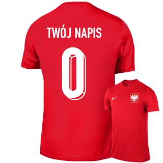 EURO 2024 NIKE Koszulka Kibica Polska TWÓJ NAPIS LEWANDOWSKI 9