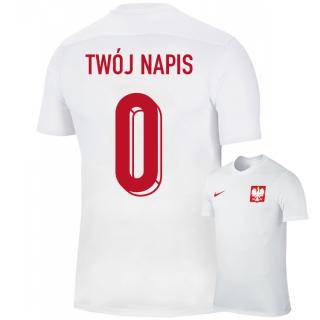 EURO 2024 NIKE Polska II Koszulka TWÓJ NAPIS Dziecięca LEWANDOWSKI 9