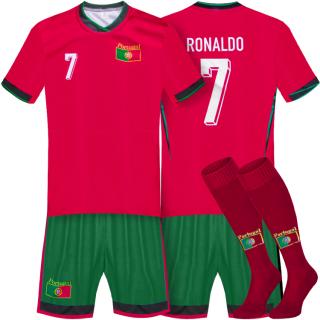 EURO 2024 Portugalia RONALDO 7 Strój Piłkarski z getrami