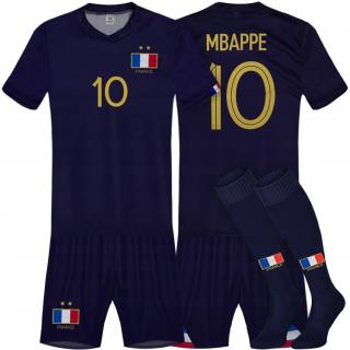 Francja Mbappe 10 NAJNOWSZY Strój Piłkarski z getrami