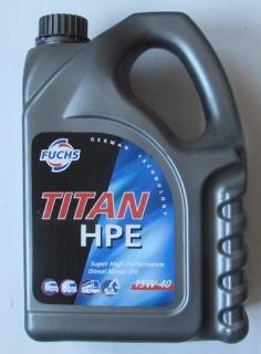 Olej FUCHS TITAN HPE 15W40 - 4 LIitry