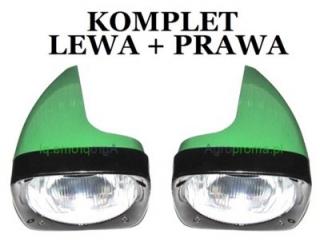 Reflektor Lampa przednia PRAWA i LEWA DE13523 DE13524 JOHN DEERE - KOMPLET 2 szt
