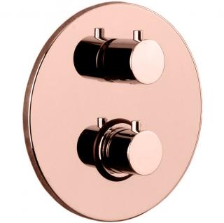 Bateria 2-drożna podtynkowa termostatyczna THERMO różowe złoto Paffoni Rubinetterie LIQ018ROSE