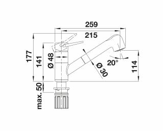 Bateria Blanco WEGA-S II wulkaniczny szary 526 983