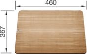 Deska do krojenia z drewna jesionowego do zlewu ZENAR XL 6S 229411