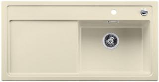Zlewozmywak Blanco ZENAR XL 6S z korkiem automatycznym i deską z drewna, jaśmin prawa komora 519235