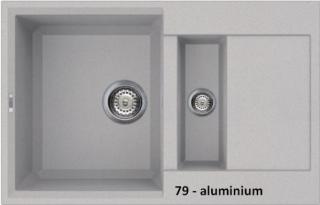 Zlewozmywak Elleci EASY 325 Bianco Aluminium 79