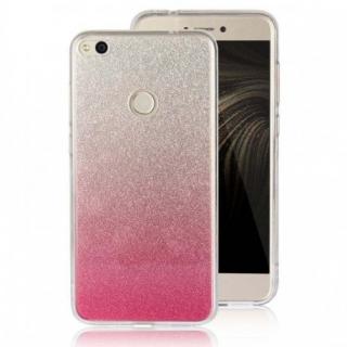 Nakładka GLITTER Huawei P10 Lite srebrno-różowa