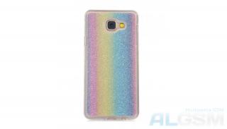 Nakładka GLITTER LG Q6 tęczowa