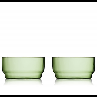 Miseczki Lyngby Glass Torino Green 500 ml - 2 szt.