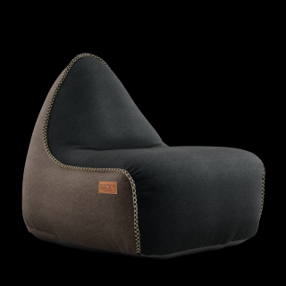 Pufa SACKit Canvas Lounge Chair combi black/brown