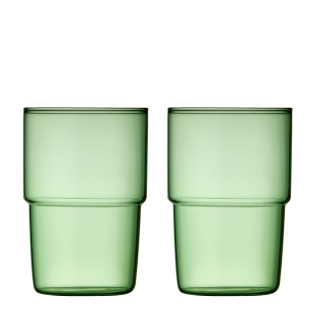 Szklanki do napojów Lyngby Glass Torino Green 400 ml - 2 szt.