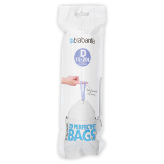 Worki na śmieci Brabantia PerfectFit Bags rozmiar D 15-20l 20 szt