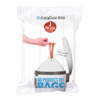 Worki na śmieci Brabantia PerfectFit Bags rozmiar J 20-25l 40 szt