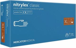 Rękawice nitrylowe bezpudrowe nitrylex clacsic XL 100 szt