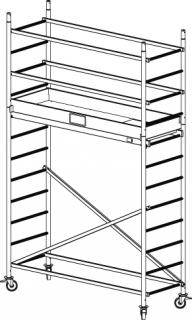 Rusztowanie aluminiowe KRAUSE ProTec - 4,30m 910127