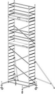 Rusztowanie aluminiowe KRAUSE ProTec - 7,30m 910158