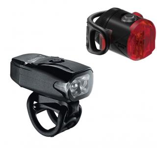 Zestaw lampek rowerowych Lezyne KTV Drive 200lm + Femto Drive 5 lm Oświetlenie do miasta / Uniwersalne mocowanie /