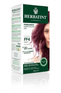 Farba do włosów Herbatint • trwała • FF4 FIOLETOWY • seria MODNY BŁYSK