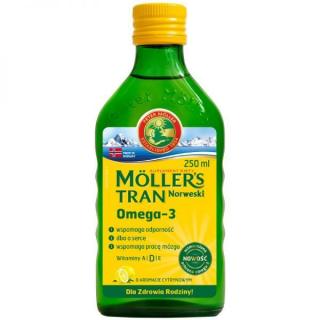 TRAN NORWESKI O AROMACIE CYTRYNOWYM MOLLERS 250 ML