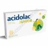 Acidolac Junior 20 misiotabletek biała czekolada