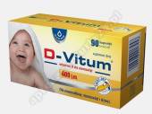 D-Vitum witamina D dla niemowląt 400 j.m. 90 kaps. twist-off