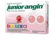 Junior-angin na gardło d/dzieci truskawkowy 24 tabletki